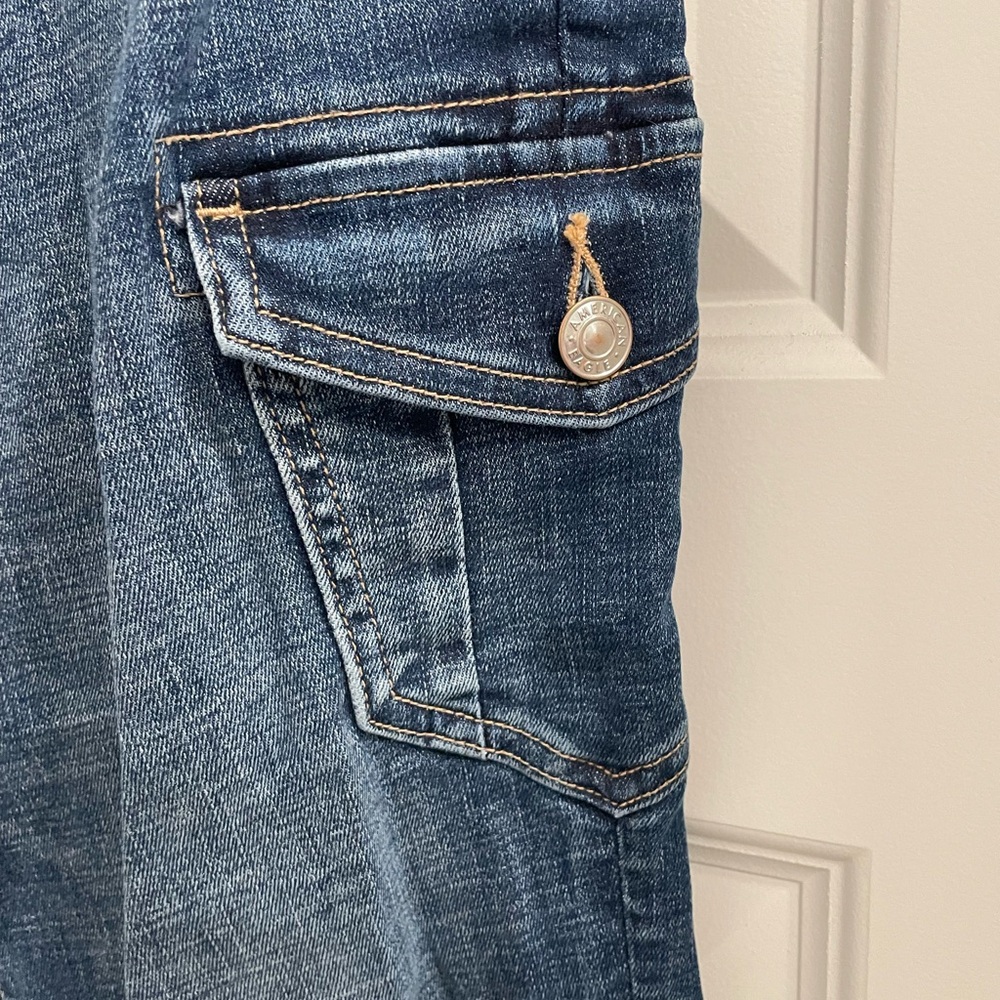 American Eagle Outfitters Dark Blue High Rise Denim Jegging - Picture 2 of 4